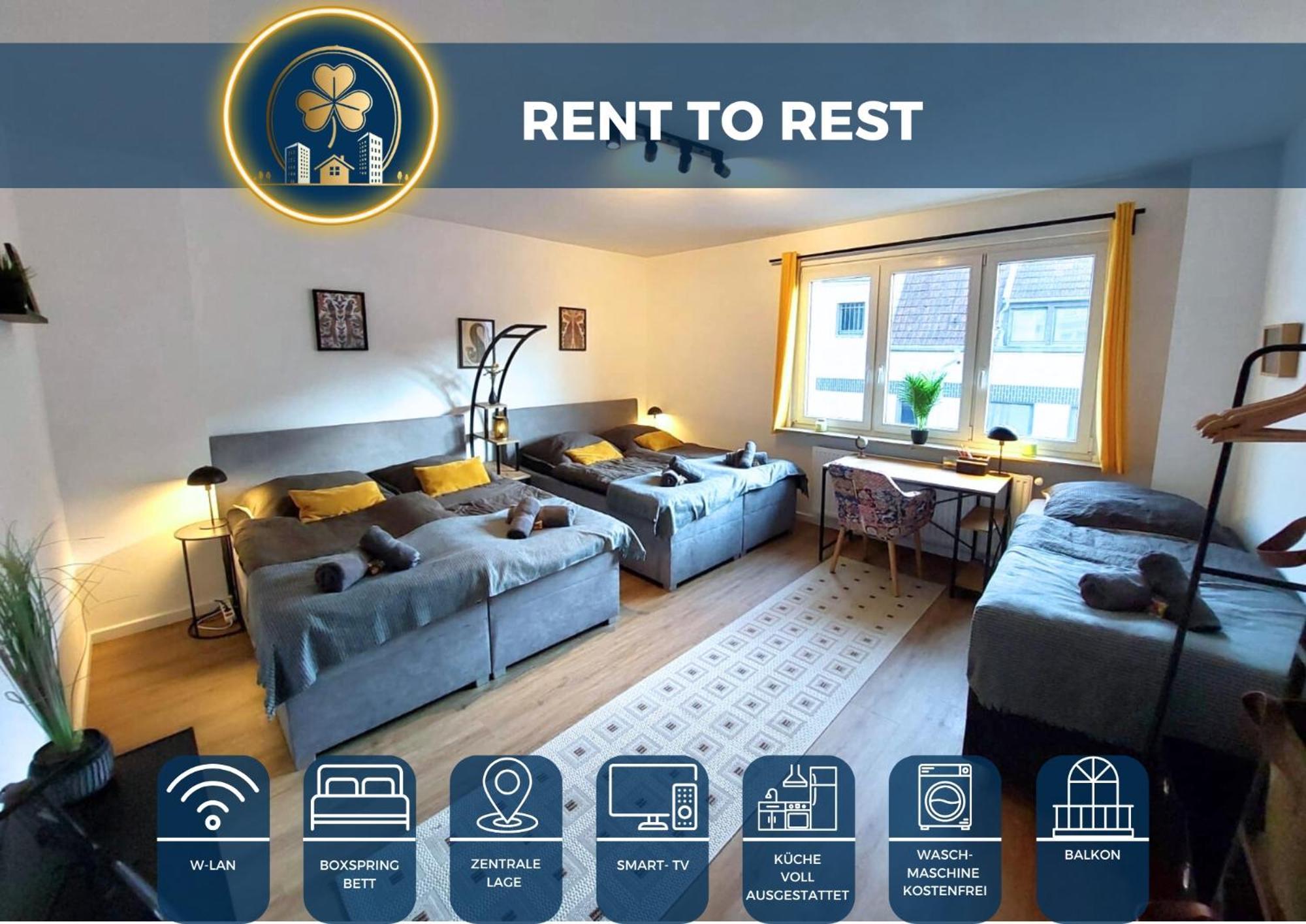 Appartement Rtr - Fuer Bis Zu 8 Personen - Voll Ausgestattet - Zentral Limbecker Platz - Messe - Uniklinikum - Smart Tv - Parken - Modern